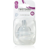 Twistshake Anti-Colic Teat tetină pentru biberon Large 4m+ 2 buc