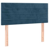 Cumpara ieftin Tablie de pat, albastru inchis, 90x5x78/88 cm, catifea