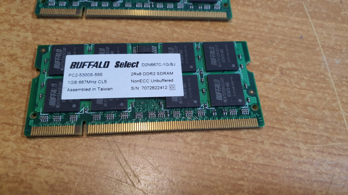 Ram Laptop Buffalo Select 1GB ddr2 667MHz D2N667C-1G-BJ