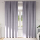 Cumpara ieftin Perdele cu perdele 2 pcs Gri metalic 225 x 140 cm Poliester