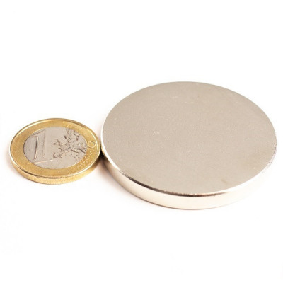 Magnet neodim disc &amp;Oslash;45&amp;amp;#215;5 mm, putere 17 kg, N50 foto