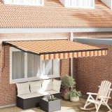 vidaXL Cort electric retractabil Galben și portocalie 300x250 cm 3329978