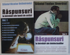 RASPUNSURI LA INTREBARI ALE LUMII DE ASTAZI de SFANTUL NICOLAE VELIMIROVICI, VOL I-II , 1998 foto