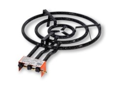 Pirostrie cu 3 cercuri arzatoare, diametru 70 cm, arzator gaz G-30, GPL, avizat CE, GRC20700