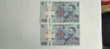 VAND 2 BANCNOTE ANIVERSARE CU VALOAREA DE 100 LEI ( 2024 ) CU CHIPUL REGELUI CAROL I