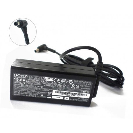 Alimentator laptop second hand original SONY VGP-AC19V57 19.5V 2A ADP-40XH tip mufa cu pin 6.5mm x 4.4mm