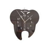 Cumpara ieftin Ceas Decorativ Sticker, Fara Zgmot, 26,5 cm x 25 cm, Decor Clinica dentara