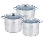 Cumpara ieftin Set oale inox 6 piese, Bohmann, 9/11/13.5L