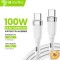 Cablu de date si incarcare rapida, Bavin CB229, USB-C la USB-C, 100W,1, 5m, ALB, 10 GbpS