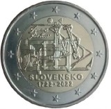 moneda 2 euro comemorativa SLOVACIA 2022, UNC