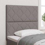 Tăblie Bej cu design &icirc;n blocuri de diamant, 90 cm, din poliester.