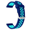 Curea silicon, compatibila Honor Magic Watch 2 42mm, telescoape Quick Release, Olympic Blue, Very Dream