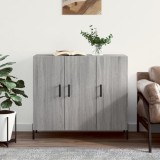 VidaXL Dulap, gri sonoma, 90x34x80 cm, lemn compozit
