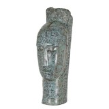 Cap de femeie-statueta moderna din bronz TBB-86G