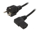 Cablu Alimentare 1,8m IEC C13 90&deg; PVC