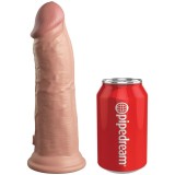 King Cock-Elite Dildo Realist cu Vibrații din Silicon, 20.3 cm