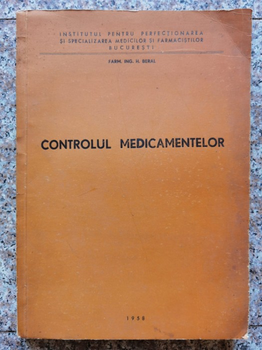 Controlul Medicamentelor - H. Beral ,553544