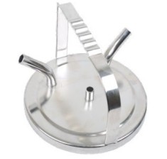 Capac inox cu maner si garnitura pentru bidon de 30 litri