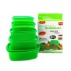 Set 5 caserole cu capace Stay Fresh Green