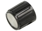 Buton Rotativ Negru &Oslash;6,38mm fără Iluminare