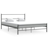 Cumpara ieftin Cadru de pat fara saltea, gri, 140 x 200 cm, metal