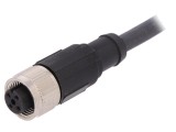 Cablu Conectare LAPP M12 4 Pini Mama 2m PUR Negru IP67 IP65