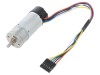 Polo Motor DC cu Transmisie 12V, Encoder, Raport 9.7:1, Rezolutie 48 imp/rotatie, Ax 4mm, Carcasa &Oslash;25x63mm