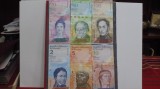 SET 6 BANCNOTE VENEZUELA ( 2,5,10,20,50,100 bolivares )- 2011- 2015 - aUNC -