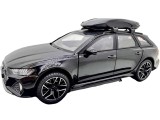 Macheta metalica Audi RS6 Avant Quattro neagra scara 1:24 cu lumini sunete si cutie portbagaj
