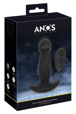 Plug vibrator din silicon Anos RC JackHammer Massager (14,6 cm) foto