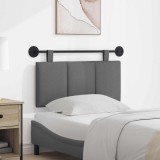 vidaXL Cap de pat suspendat Dungi Gri &icirc;nchis 90 x 55 x 5 cm țesătură 42032237