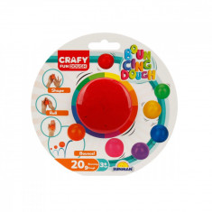 Plastilina colorata, Crafy, Rosu, 20 g