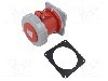 Conector alimentare AC, IEC 60309, IP67, 63A, 0,4kV, 5 pini, TAIZHOU BAOLUDA ELECTRIC - QX-1128