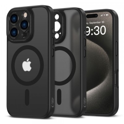 Husa MagSafe pentru Apple iPhone 16 Pro, Tech-Protect, Magcam, Neagra foto