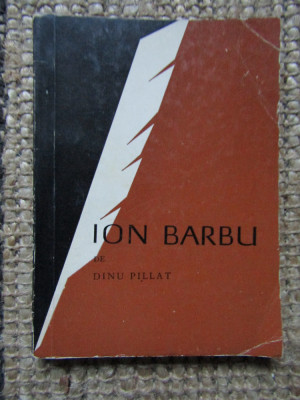 DINU PILLAT - ION BARBU foto