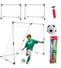 Poarta de fotbal pentru copii 2 in 1, 185x120x70cm