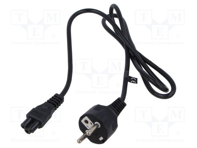 Cablu 3x0,75mm2 CEE 7/7 (E/F) mufe IEC C5 mamă PVC 1,2m 2,5A POS