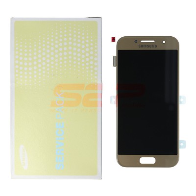 LCD+Touchscreen Samsung Galaxy A3 2017 / A3 2017 Duos / A320 GOLD original foto