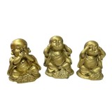 Set Trei Buddha Intelepti &amp;#8211; Nu vorbeste &amp;#8211; Nu aude &amp;#8211; Nu vede