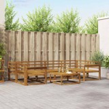 vidaXL Set de canapele de exterior 7 pcs natural Lemn Solid de Acacia 3367252