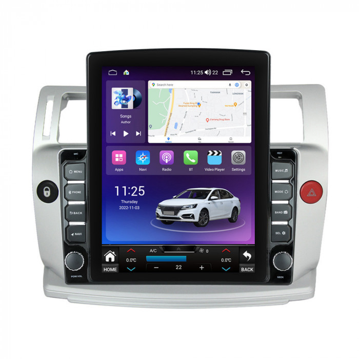 Navigatie dedicata cu Android Citroen C4 I 2004 - 2009, 4GB RAM, Radio GPS Dual