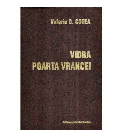 Valeriu D. Cotea - Vidra - Poarta Vrancei - dedicatie autor - 117285