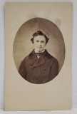 TANAR CU VESTON SI CAMASA ALBA , FOTOGRAFIE C.D.V. , SFARSITUL SEC. XIX