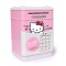 Pusculita pentru copii, Hello Kitty, cu functie ATM, cod pin si seif, roz/alb
