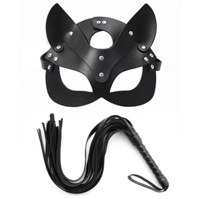 Set Fetish-Masca si Bici, Negru, Mokko Toys foto