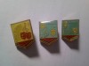 3 Insigne Pionieri - Pionier Interpret cl. I , II si fara clasa , h=2cm , metal si email