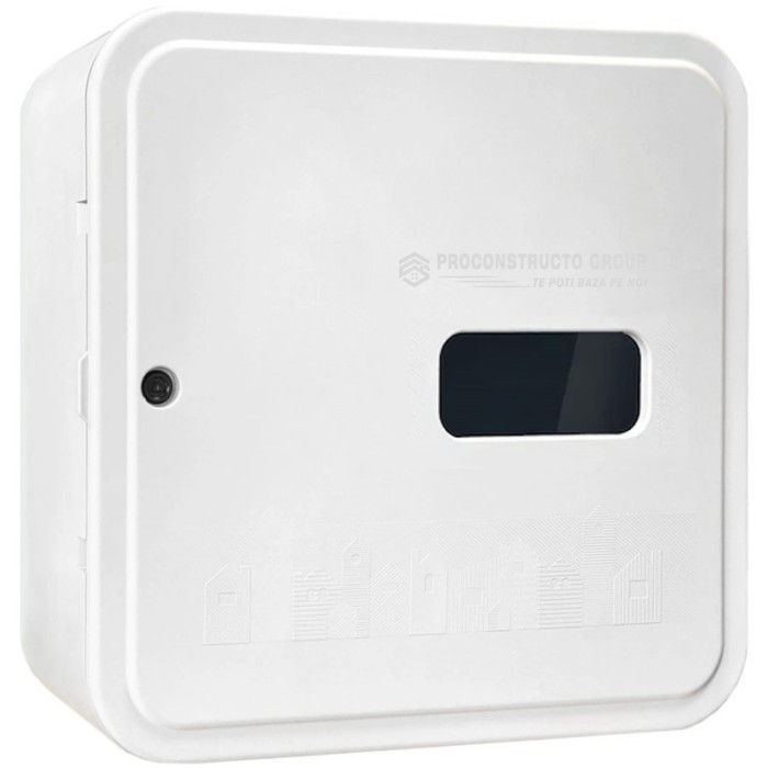 Firida 60x60x25 cm, Proconstructo Group, cutie pentru contor de gaz si regulator, gri, din plastic,