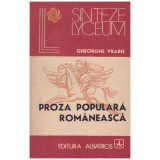 Gheorghe Vrabie - Proza populara romaneasca - 129251