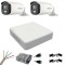 Kit de supraveghere Hikvision 2 camere 5MP ColorVu, Color noaptea 40m, DVR cu 4 canale 8 MP, accesorii incluse SafetyGuard Surveillance