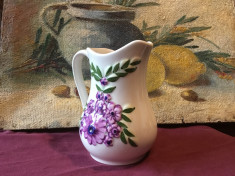 Carafa / Vaza deosebita din ceramica realizata manual design Rosa Ljung ! foto